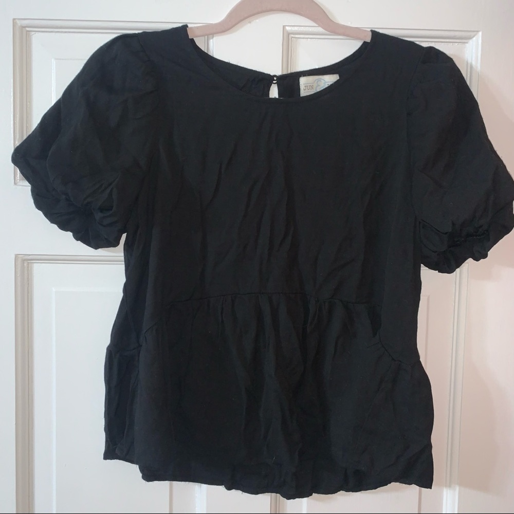 Black Babydoll Blouse